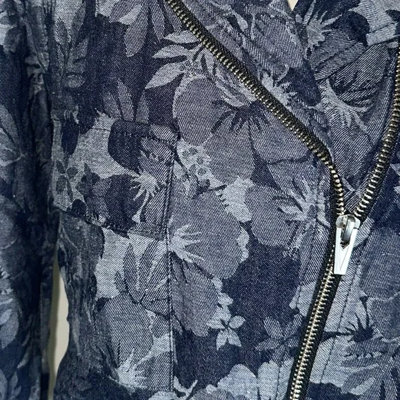 Veda • Cayman Floral Linen Bomber Blazer Size Small - Picture 4 of 12